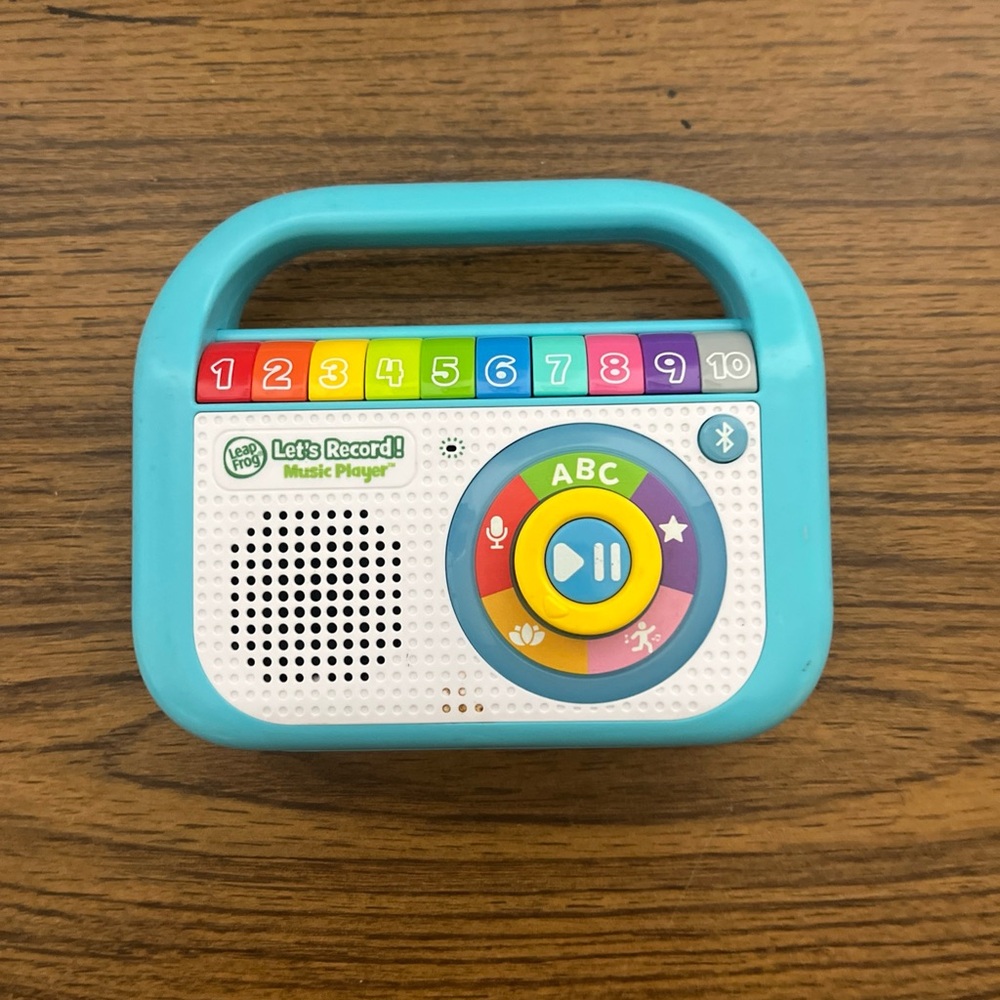 LeapFrog Let’s Record Music Player Blue / Tested & Works